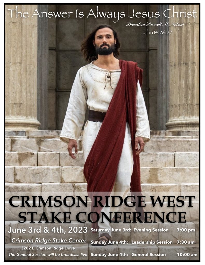 Stake Conference Crimson Ridge West Stake